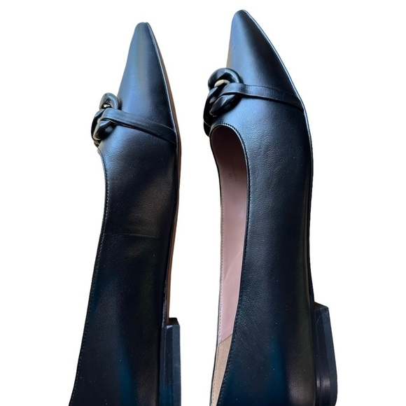 Linea Paolo Nora Black Pointed Toe Flat Shoes Size 12 - Picture 8 of 17